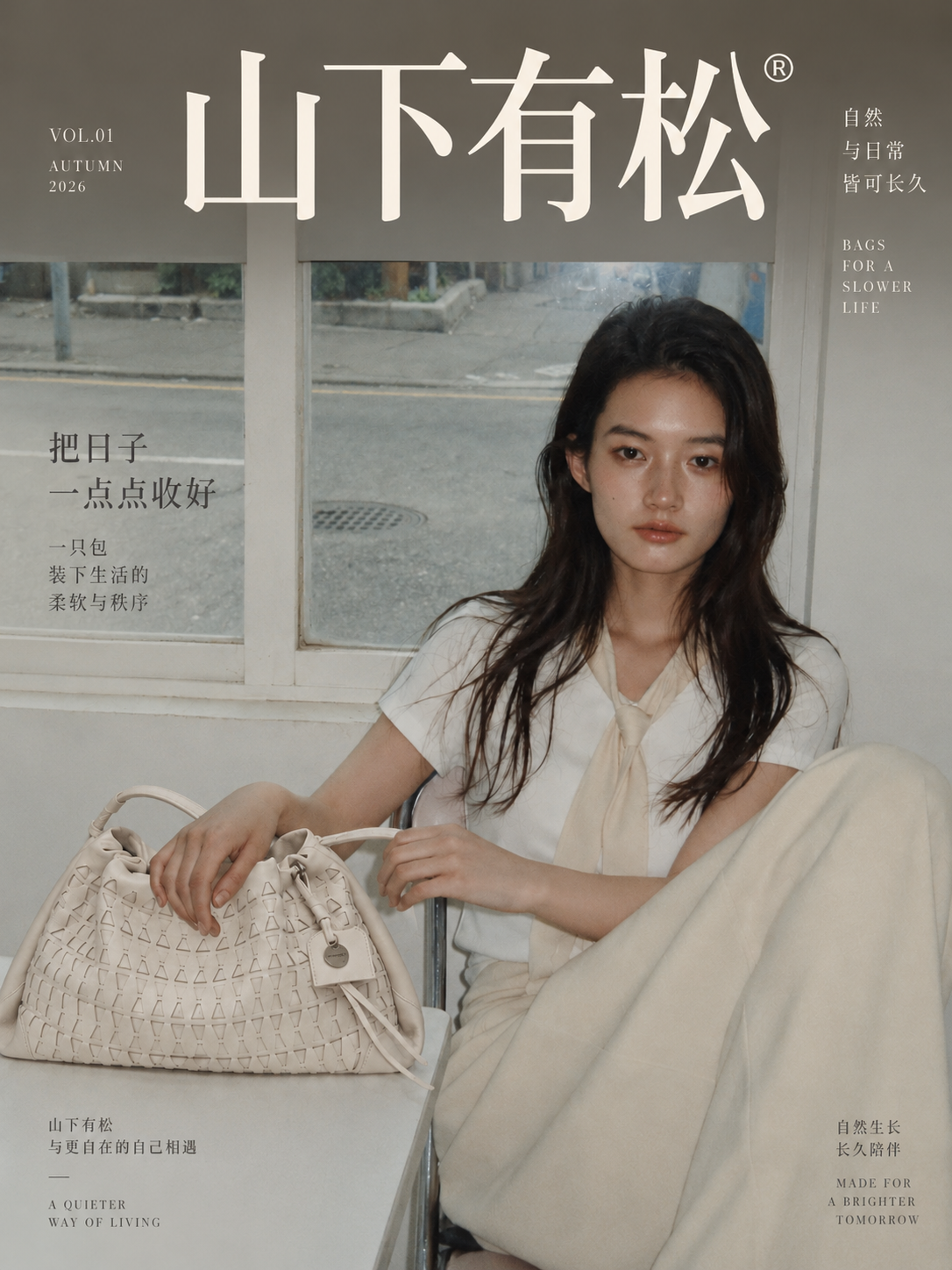 山下有松《把日子一点点收好》竖版品牌海报